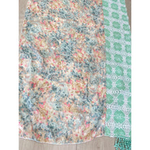 Luxe Lace Israeli Print Headwrap - Mint/Peach-Long Wrap-The Little Tichel Lady