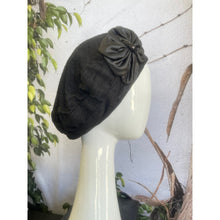 Embellished Hat - Size #1 Black Bow-Hat-The Little Tichel Lady