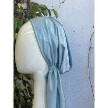 Embellished Metallic Pretied - Sky Blue-pretieds-The Little Tichel Lady
