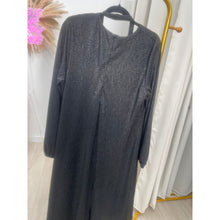 Shimmer A-Line Dress, Black - PLUS SIZE-dress-The Little Tichel Lady