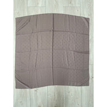 Inspired F Print Monogram Square - Taupe-Squares-The Little Tichel Lady