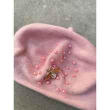 Yeela’s Exquisite Beret - Pink Pearls/Crystals-Beret-The Little Tichel Lady
