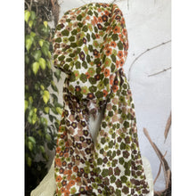 Pretied Turkish Cotton Textured Tichel w/ Long Tails - Earthy Floral Print-pretieds-The Little Tichel Lady