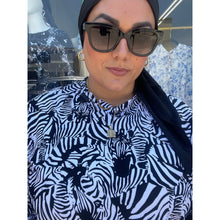 Ladies Modest Swim Dress - Zebra Print, Sizes S-L-dress-The Little Tichel Lady