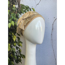 Embellished Hat - Size #1 Gold Shimmer Pleated-Hat-The Little Tichel Lady