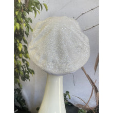 Embellished Hat - Size #2 White Glitter-Hat-The Little Tichel Lady