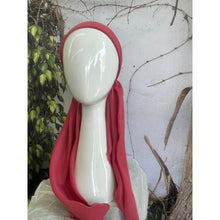 Pretied Turkish Cotton Textured Tichel w/ Long Tails - French Rose-pretieds-The Little Tichel Lady