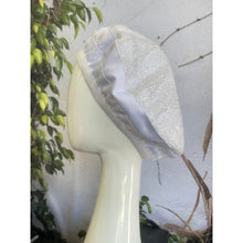 Embellished Hat - Size #2 White Glitter-Hat-The Little Tichel Lady