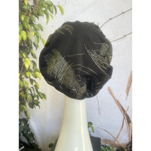 Embellished Hat - Size #2 Black/Gold Design-Hat-The Little Tichel Lady