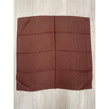 Inspired F Print Monogram Square - Chocolate Brown-Squares-The Little Tichel Lady