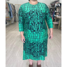 Modest Swim Dress - Green Print, Adults-dress-The Little Tichel Lady
