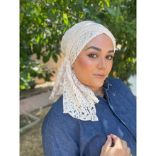 Luxe Cotton Lace Wrap - Off-White-Long Wrap-The Little Tichel Lady