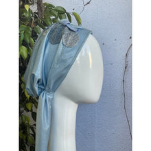 Embellished Metallic Pretied - Sky Blue-pretieds-The Little Tichel Lady