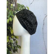 Embellished Hat - Size #1 Black/Silver-Hat-The Little Tichel Lady