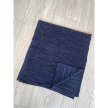 Precious Micro-Pleated Velvet Wrap - Navy-Long Wrap-The Little Tichel Lady