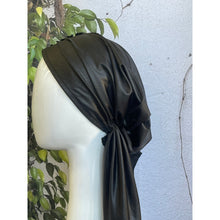 Embellished Metallic Pretied - Black-pretieds-The Little Tichel Lady