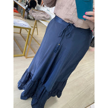 Gold Collection - Maxi Skirt, O/S-Fits-Many, Navy-The Little Tichel Lady