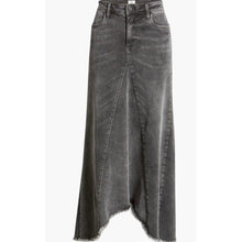 Classic Denim Midi Skirt - Black-skirt-The Little Tichel Lady