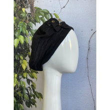 Embellished Hat - Size #2 Black Jeans Design-Hat-The Little Tichel Lady