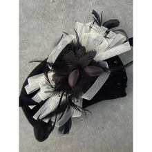 Yeela’s Exquisite Beret - Black/Off-White Fascinator-Beret-The Little Tichel Lady