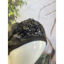 Embellished Hat - Size #2 Black/Gold Design-Hat-The Little Tichel Lady