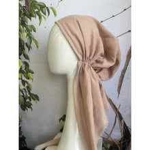 Pretied Turkish Cotton Textured Tichel w/ Long Tails - Pale Dusty Pink-pretieds-The Little Tichel Lady