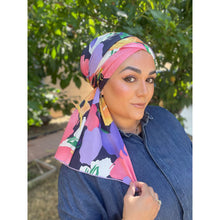 Fabulous Floral Cotton Headwrap-Long Wrap-The Little Tichel Lady