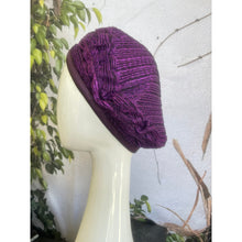 Embellished Hat - Size #2 Eggplant-Hat-The Little Tichel Lady