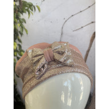 Embellished Hat - Size #1 Pink/Silver Bow-Hat-The Little Tichel Lady