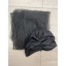 Avigail Lahiani Elegant Headcover Set - Black Print-Specialty Items-The Little Tichel Lady