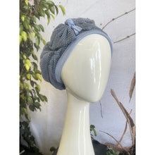 Embellished Hat - Size #2 Blue Bow-Hat-The Little Tichel Lady