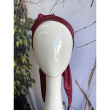 Embellished Metallic Pretied - Burgundy-pretieds-The Little Tichel Lady