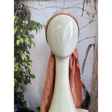 Satin Pretied, Long Tails w/ VELVET HEADBAND - Rose Gold-pretieds-The Little Tichel Lady