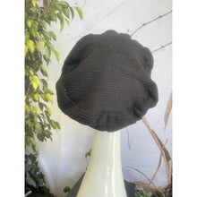 Embellished Hat - Size #2 Black Textured-Hat-The Little Tichel Lady