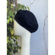 Embellished Hat - Size #1 Navy Shimmer Bow-Hat-The Little Tichel Lady
