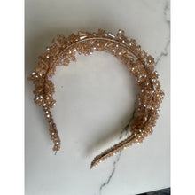 Luxurious Rose Gold Beaded Headpiece-Headband-The Little Tichel Lady