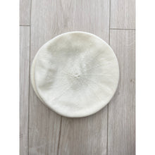 Front Pleated Cotton Beret - Cream-Berets/ Snoods-The Little Tichel Lady
