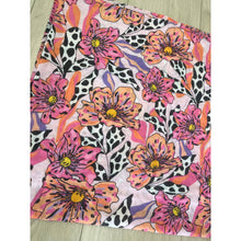 Large Israeli Cotton Square Tichel - Tiger Lily Print-Squares-The Little Tichel Lady