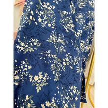 Floral Wrap Dress - Blue-dress-The Little Tichel Lady