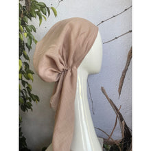 Pretied Turkish Cotton Textured Tichel w/ Long Tails - Pale Dusty Pink-pretieds-The Little Tichel Lady