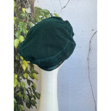 Embellished Hat - Size #1 Teal Green Shimmer Bow-Hat-The Little Tichel Lady