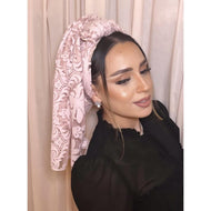 Avigail Lahiani Elegant Headcover Set - Pink Lace-Specialty Items-The Little Tichel Lady