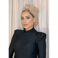 Avigail Lahiani Elegant Headcover Set - Rose Gold-Specialty Items-The Little Tichel Lady