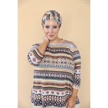 Abstract Aztec Long Head Wrap-Long Wrap-The Little Tichel Lady