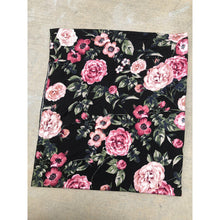 Black & Pink Floral Wrap-Long Wrap-The Little Tichel Lady