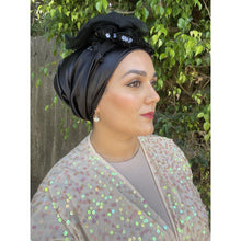 Elegant Headwrap - Black-Specialty Items-The Little Tichel Lady