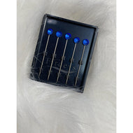 Jewel Headwrap Pins - Cobalt Blue-Pin-The Little Tichel Lady