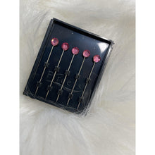 Jewel Headwrap Pins - Rose Pink-Pin-The Little Tichel Lady