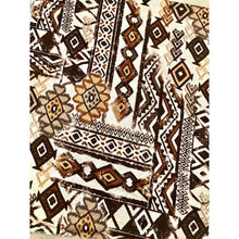 Neutral Brown Tribal Print Wrap-Long Wrap-The Little Tichel Lady