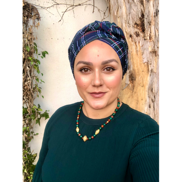 Plaid Head Wraps-Long Wrap-The Little Tichel Lady